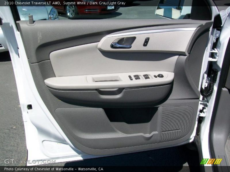 Summit White / Dark Gray/Light Gray 2010 Chevrolet Traverse LT AWD