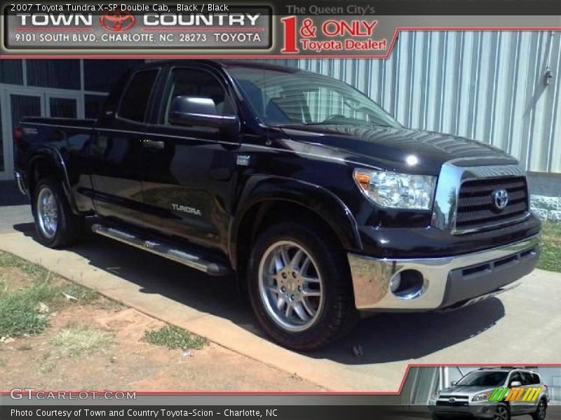 Black / Black 2007 Toyota Tundra X-SP Double Cab