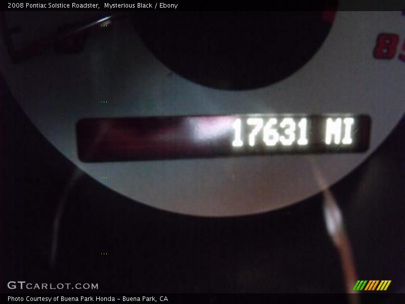 Mysterious Black / Ebony 2008 Pontiac Solstice Roadster