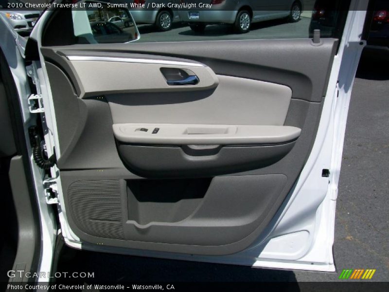 Summit White / Dark Gray/Light Gray 2010 Chevrolet Traverse LT AWD