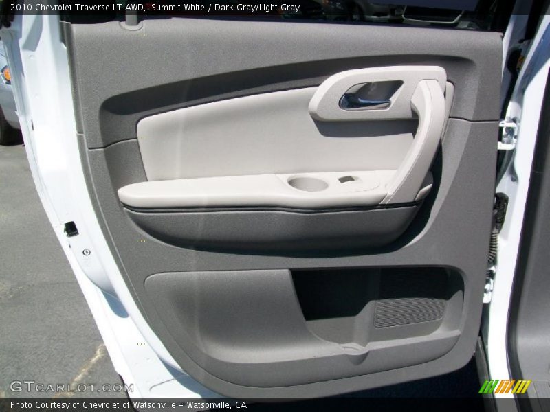 Summit White / Dark Gray/Light Gray 2010 Chevrolet Traverse LT AWD