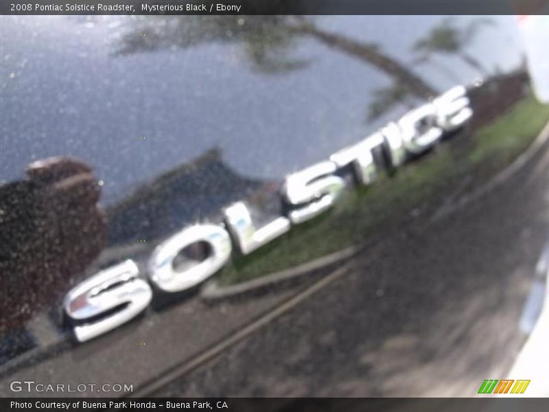 Mysterious Black / Ebony 2008 Pontiac Solstice Roadster