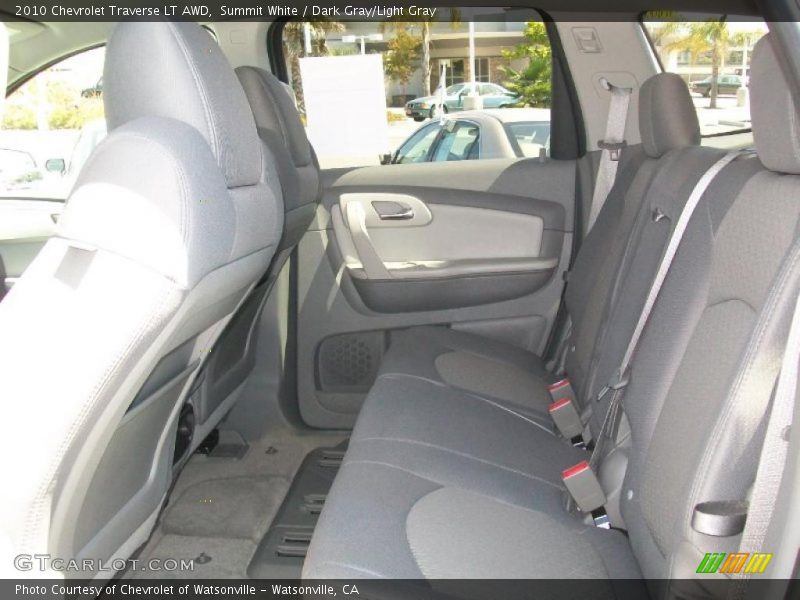 Summit White / Dark Gray/Light Gray 2010 Chevrolet Traverse LT AWD