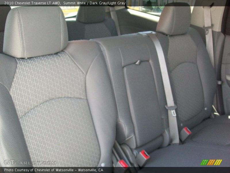 Summit White / Dark Gray/Light Gray 2010 Chevrolet Traverse LT AWD