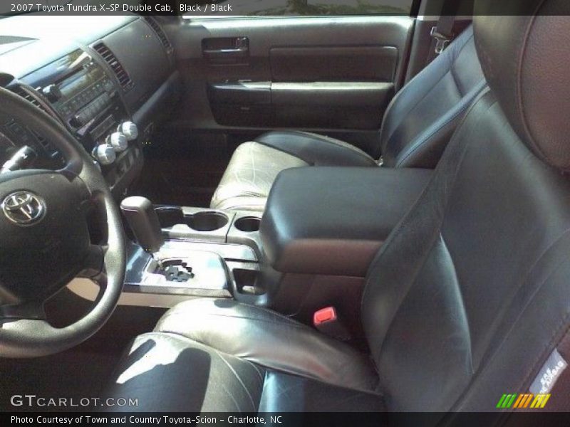 Black / Black 2007 Toyota Tundra X-SP Double Cab