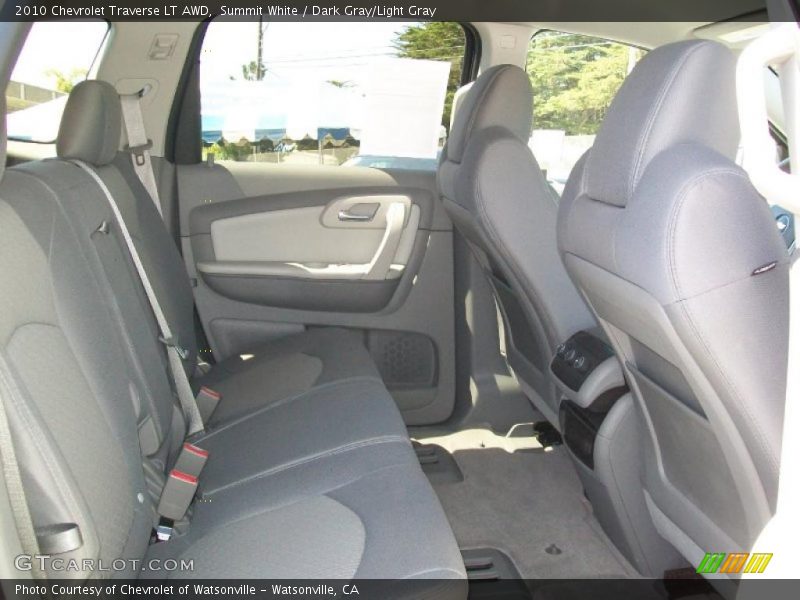 Summit White / Dark Gray/Light Gray 2010 Chevrolet Traverse LT AWD