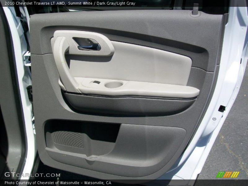 Summit White / Dark Gray/Light Gray 2010 Chevrolet Traverse LT AWD