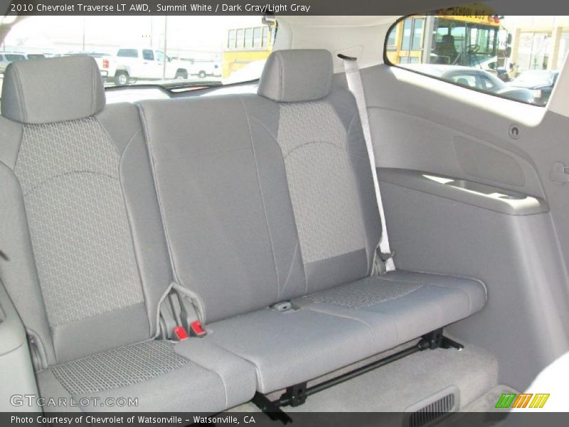 Summit White / Dark Gray/Light Gray 2010 Chevrolet Traverse LT AWD
