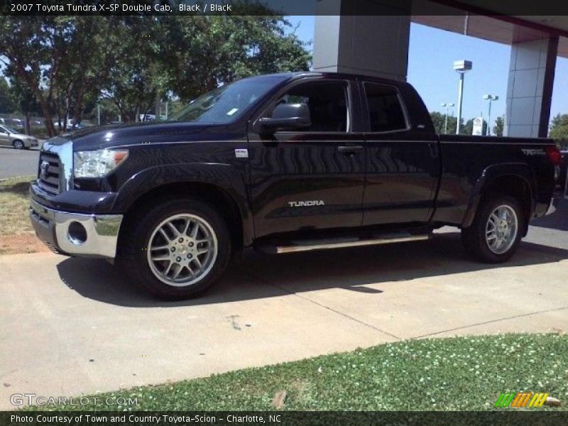 Black / Black 2007 Toyota Tundra X-SP Double Cab