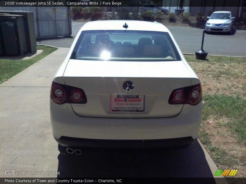 Campanella White / Pure Beige 2008 Volkswagen Jetta SE Sedan