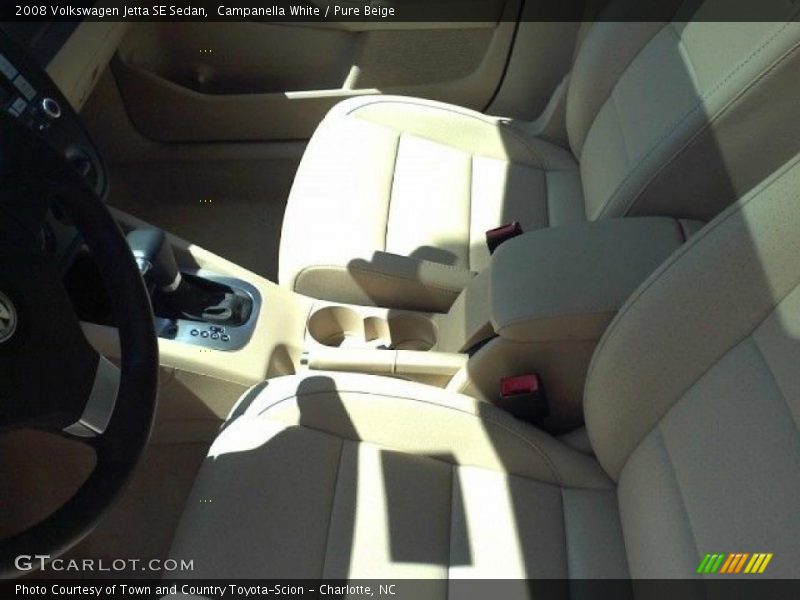 Campanella White / Pure Beige 2008 Volkswagen Jetta SE Sedan