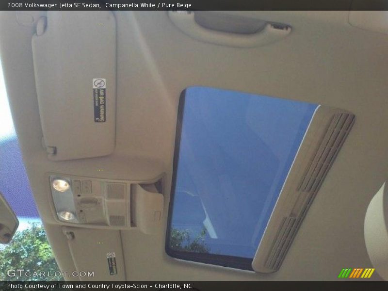 Campanella White / Pure Beige 2008 Volkswagen Jetta SE Sedan