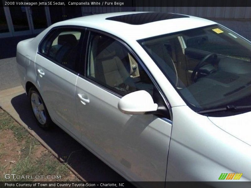 Campanella White / Pure Beige 2008 Volkswagen Jetta SE Sedan