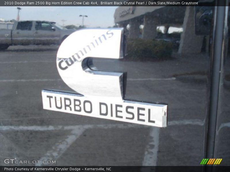Brilliant Black Crystal Pearl / Dark Slate/Medium Graystone 2010 Dodge Ram 2500 Big Horn Edition Crew Cab 4x4