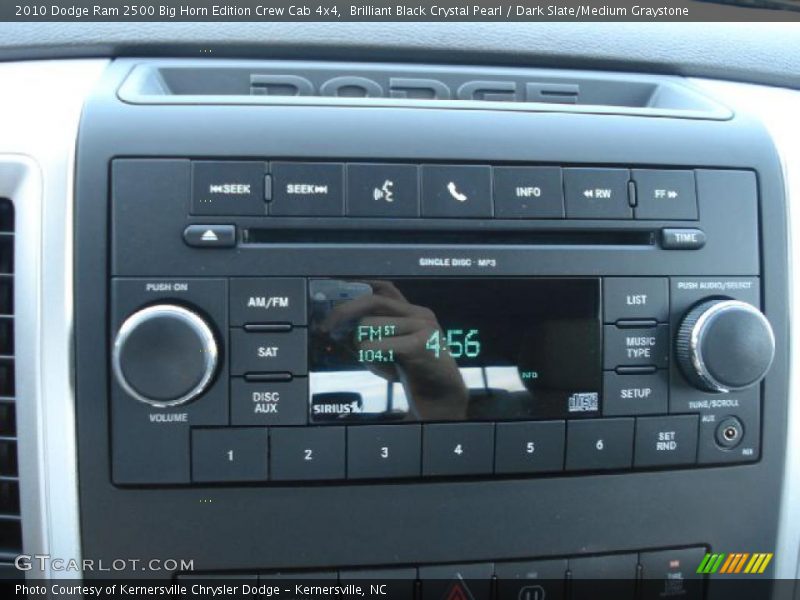 Brilliant Black Crystal Pearl / Dark Slate/Medium Graystone 2010 Dodge Ram 2500 Big Horn Edition Crew Cab 4x4