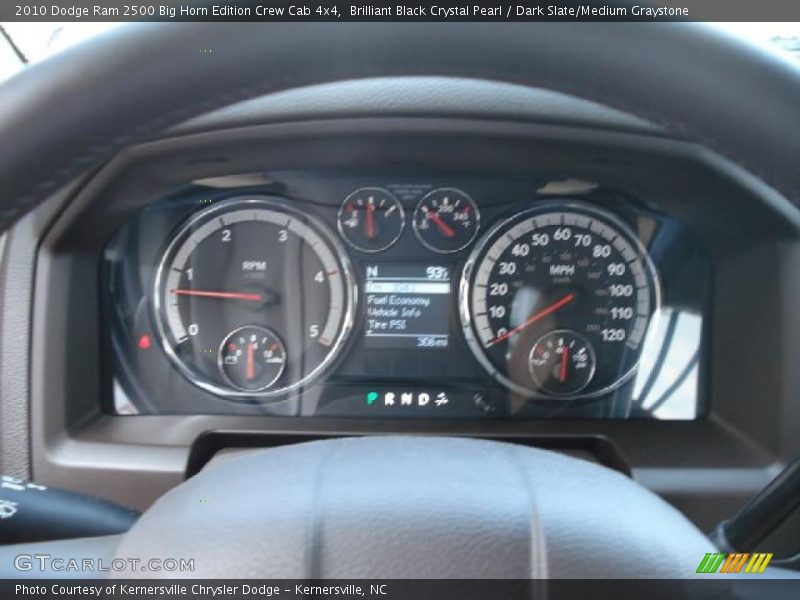 Brilliant Black Crystal Pearl / Dark Slate/Medium Graystone 2010 Dodge Ram 2500 Big Horn Edition Crew Cab 4x4