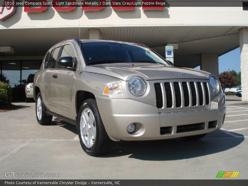 Light Sandstone Metallic / Dark Slate Gray/Light Pebble Beige 2010 Jeep Compass Sport