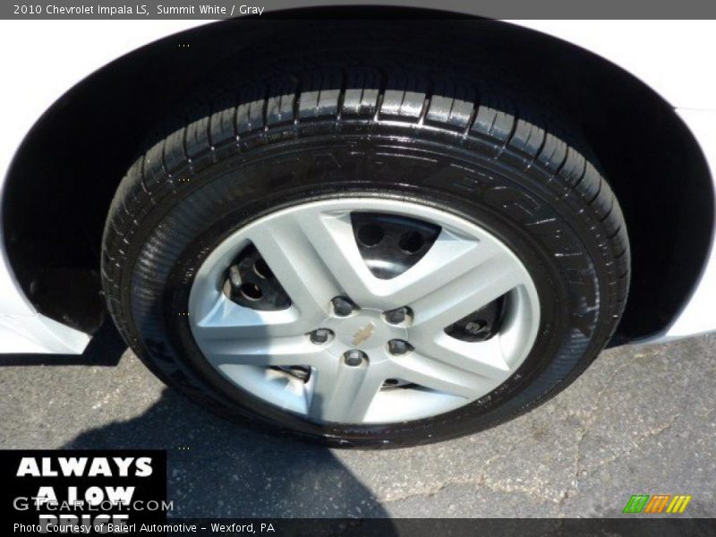 Summit White / Gray 2010 Chevrolet Impala LS