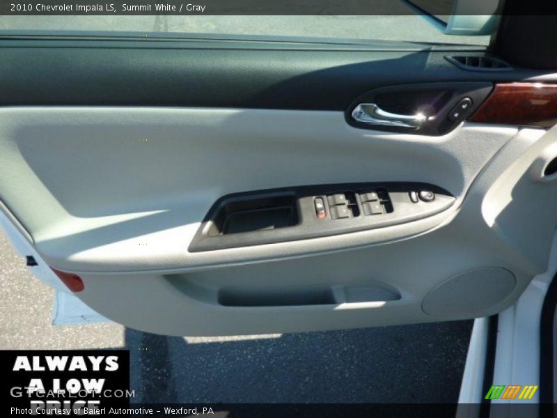 Summit White / Gray 2010 Chevrolet Impala LS