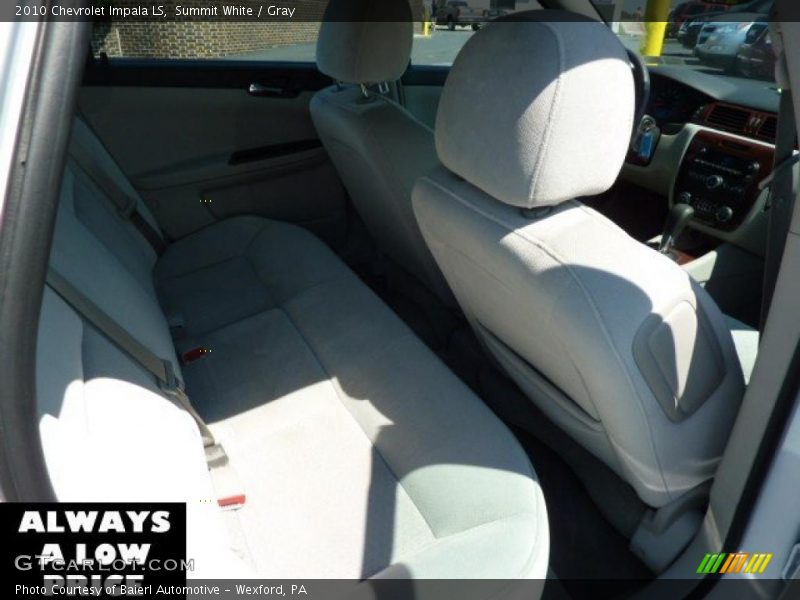 Summit White / Gray 2010 Chevrolet Impala LS