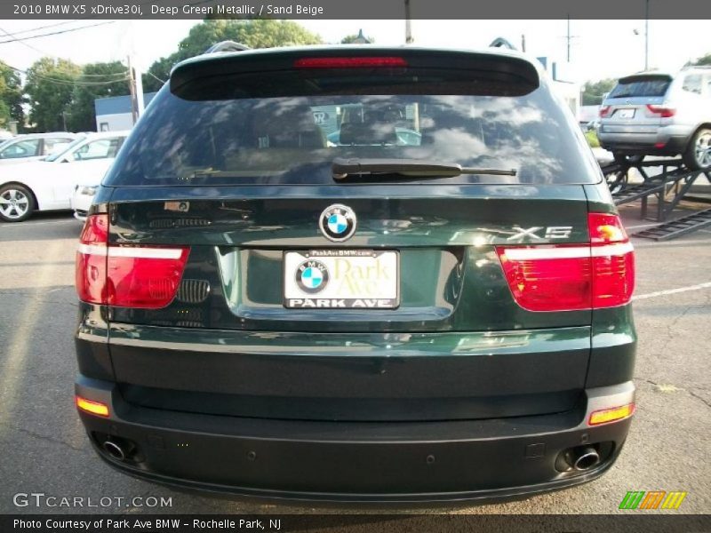 Deep Green Metallic / Sand Beige 2010 BMW X5 xDrive30i