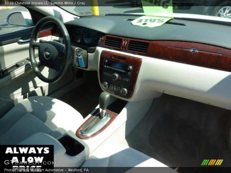 Summit White / Gray 2010 Chevrolet Impala LS