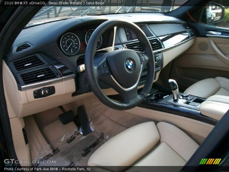 Deep Green Metallic / Sand Beige 2010 BMW X5 xDrive30i