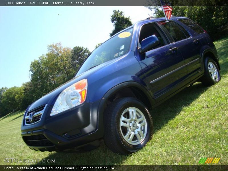 Eternal Blue Pearl / Black 2003 Honda CR-V EX 4WD