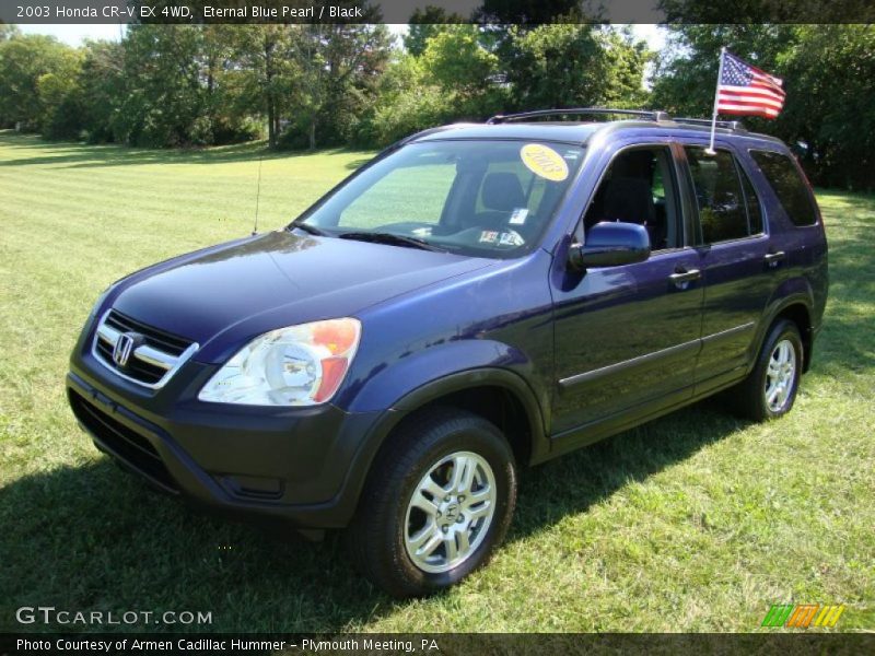 Eternal Blue Pearl / Black 2003 Honda CR-V EX 4WD