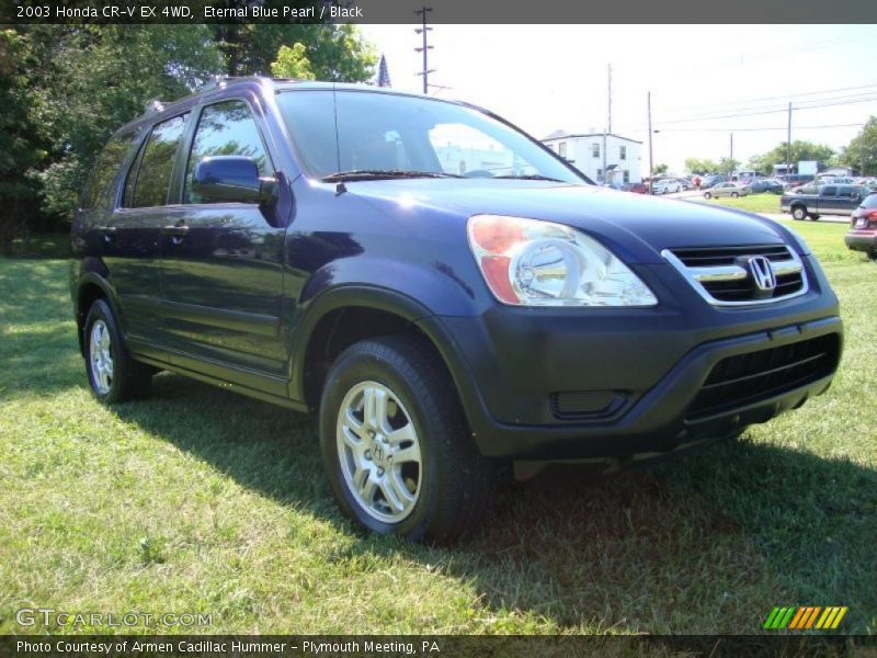 Eternal Blue Pearl / Black 2003 Honda CR-V EX 4WD
