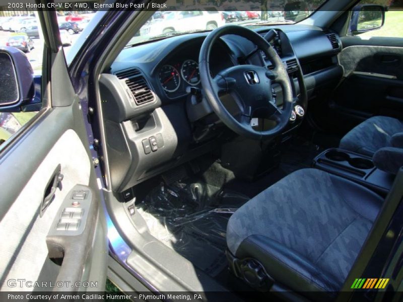 Eternal Blue Pearl / Black 2003 Honda CR-V EX 4WD