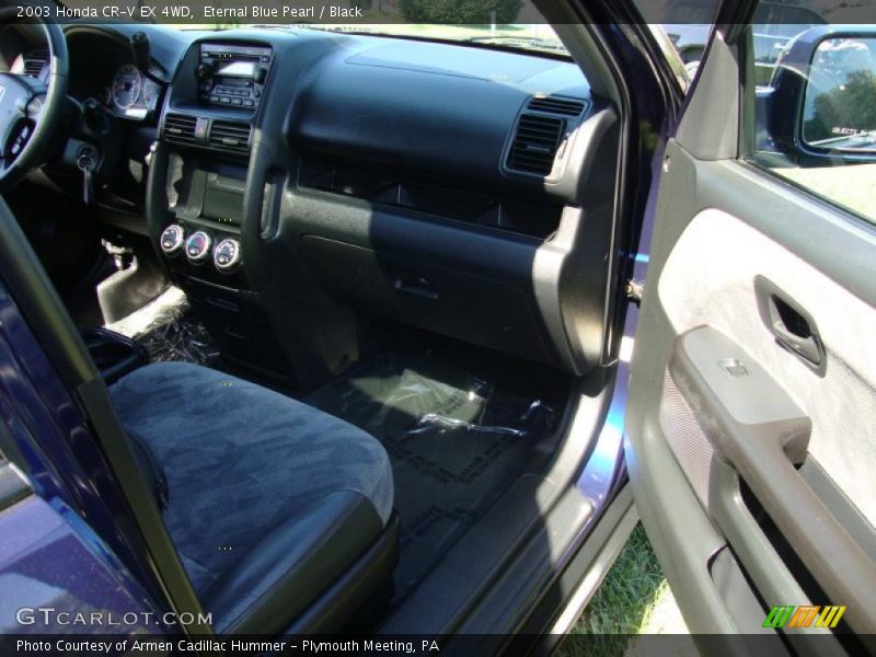 Eternal Blue Pearl / Black 2003 Honda CR-V EX 4WD