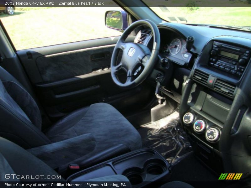 Eternal Blue Pearl / Black 2003 Honda CR-V EX 4WD
