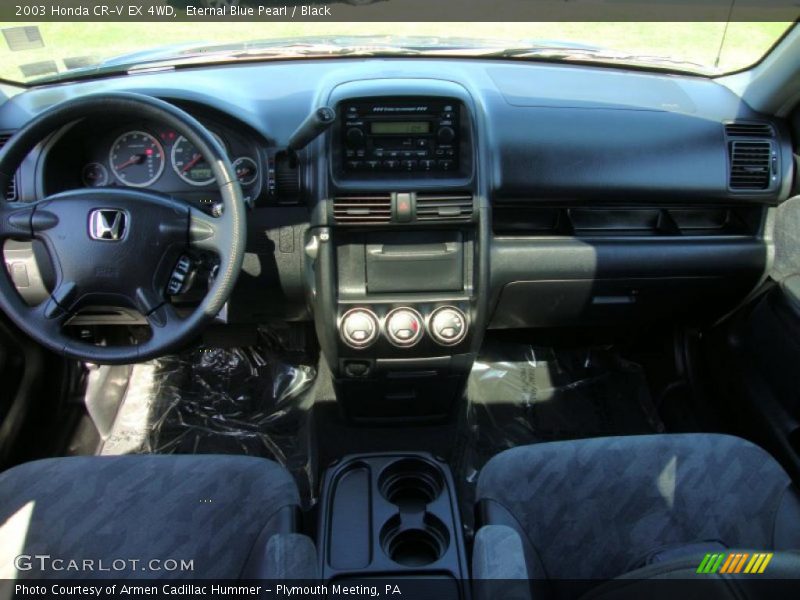 Eternal Blue Pearl / Black 2003 Honda CR-V EX 4WD