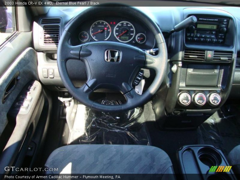 Eternal Blue Pearl / Black 2003 Honda CR-V EX 4WD