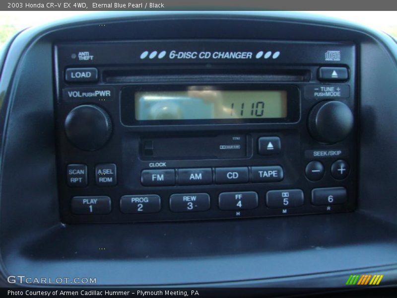 Eternal Blue Pearl / Black 2003 Honda CR-V EX 4WD