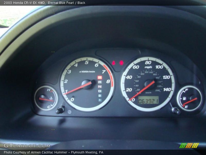 Eternal Blue Pearl / Black 2003 Honda CR-V EX 4WD
