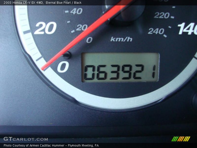 Eternal Blue Pearl / Black 2003 Honda CR-V EX 4WD