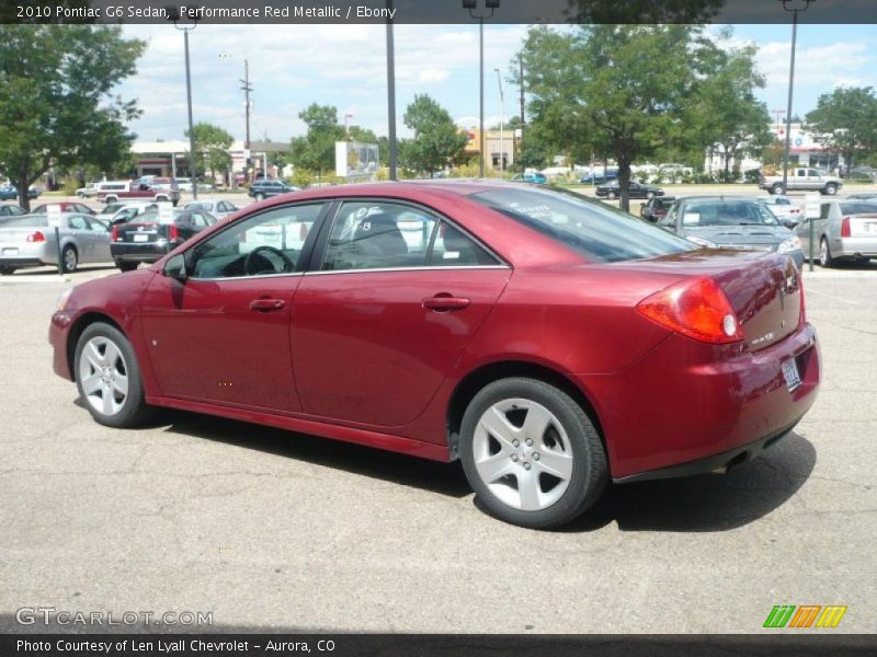 Performance Red Metallic / Ebony 2010 Pontiac G6 Sedan