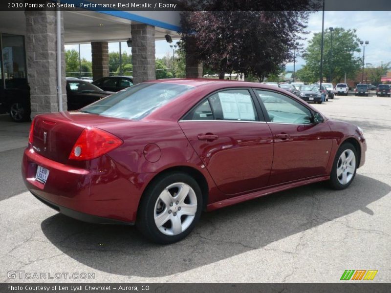 Performance Red Metallic / Ebony 2010 Pontiac G6 Sedan