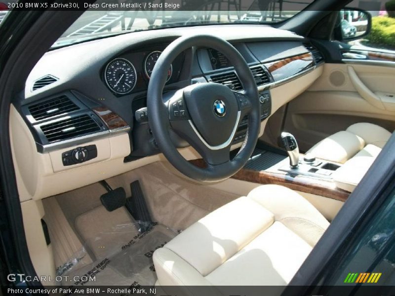 Deep Green Metallic / Sand Beige 2010 BMW X5 xDrive30i