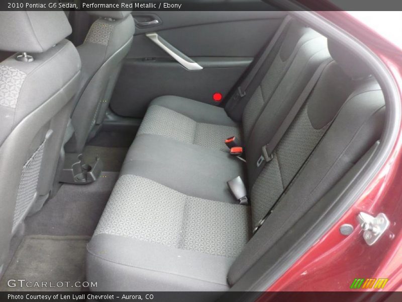 Performance Red Metallic / Ebony 2010 Pontiac G6 Sedan