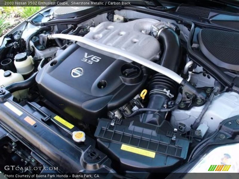 Silverstone Metallic / Carbon Black 2003 Nissan 350Z Enthusiast Coupe