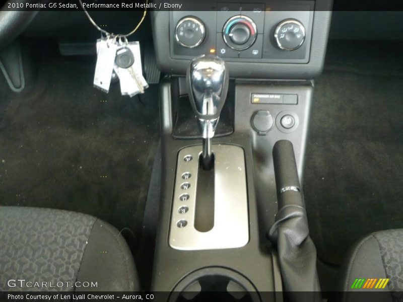 Performance Red Metallic / Ebony 2010 Pontiac G6 Sedan