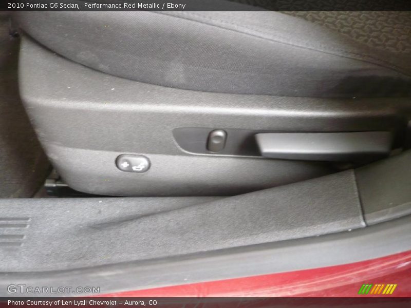 Performance Red Metallic / Ebony 2010 Pontiac G6 Sedan