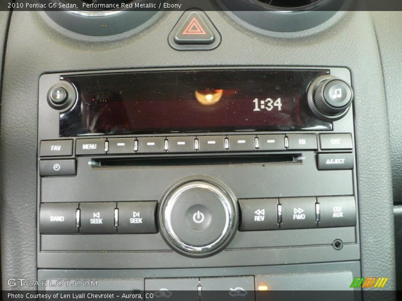 Performance Red Metallic / Ebony 2010 Pontiac G6 Sedan