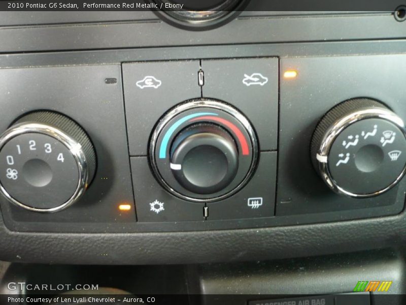 Performance Red Metallic / Ebony 2010 Pontiac G6 Sedan