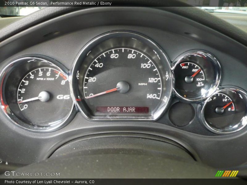 Performance Red Metallic / Ebony 2010 Pontiac G6 Sedan