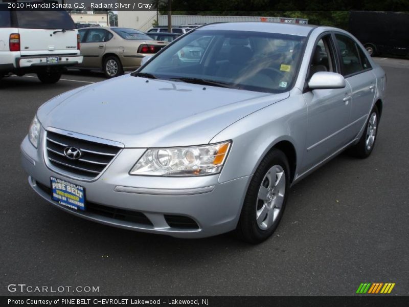 Radiant Silver / Gray 2010 Hyundai Sonata GLS