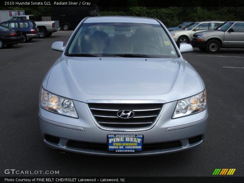 Radiant Silver / Gray 2010 Hyundai Sonata GLS